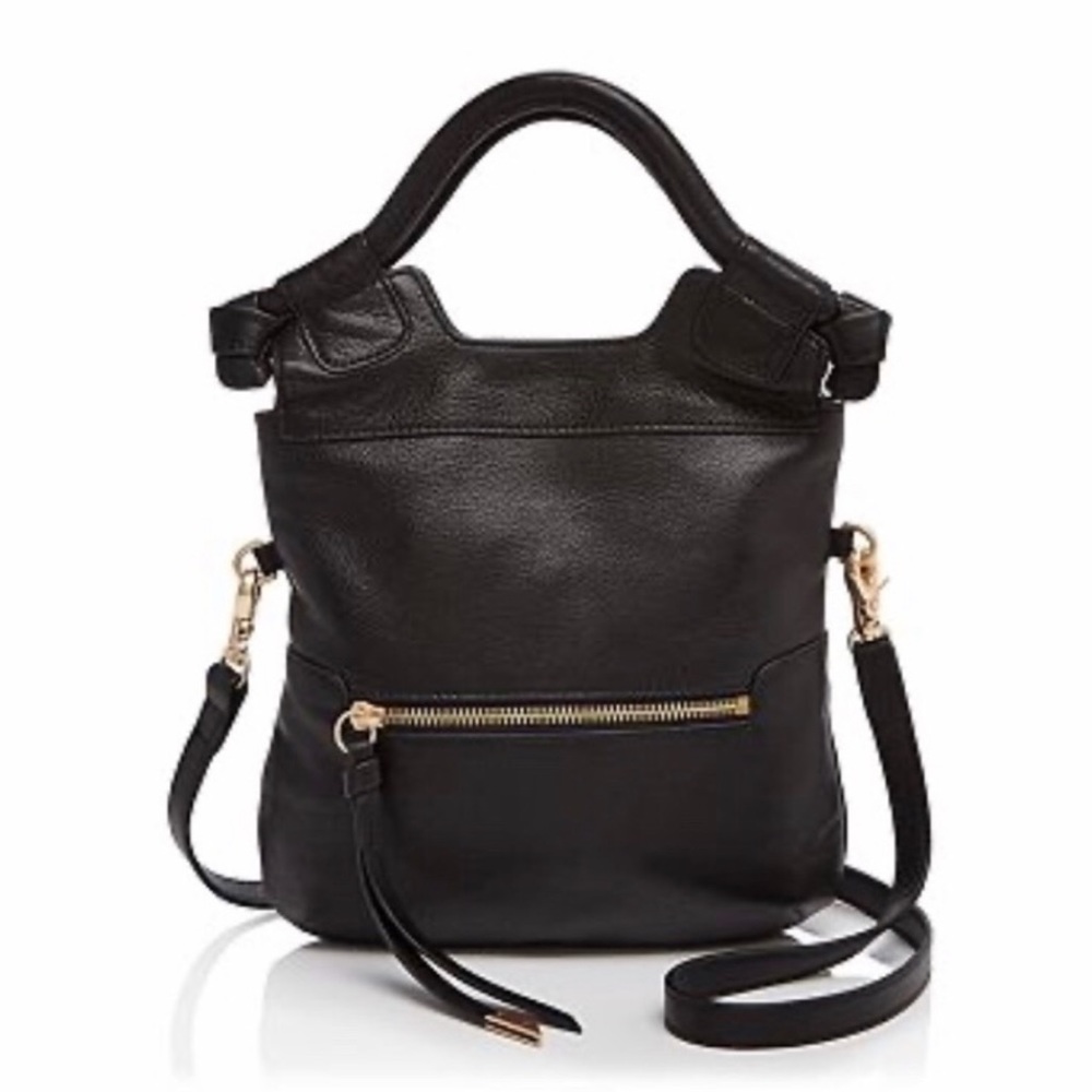 Foley + Corinna Black Leather City Bag